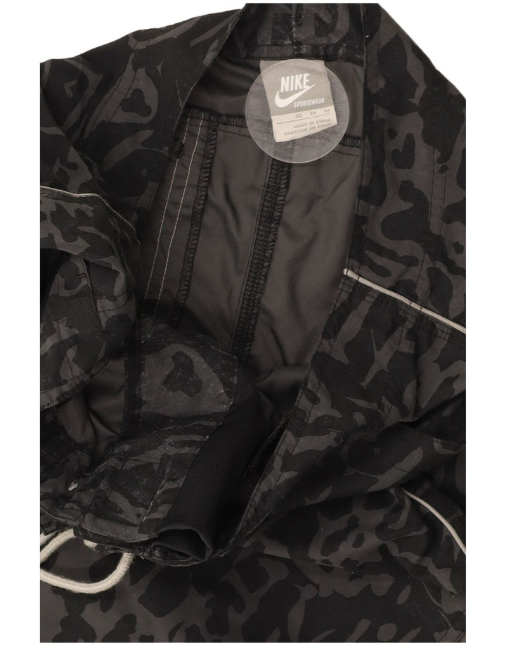 Pantaloncini da bagno NIKE da uomo con motivo astratto, colore nero medio