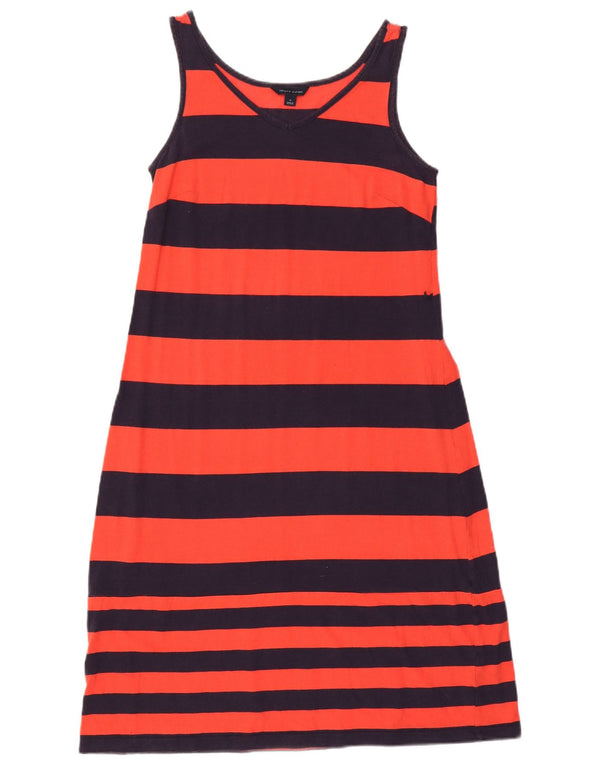 Abito t-shirt senza maniche da donna Tommy Hilfiger UK 12 rosso medio a righe
