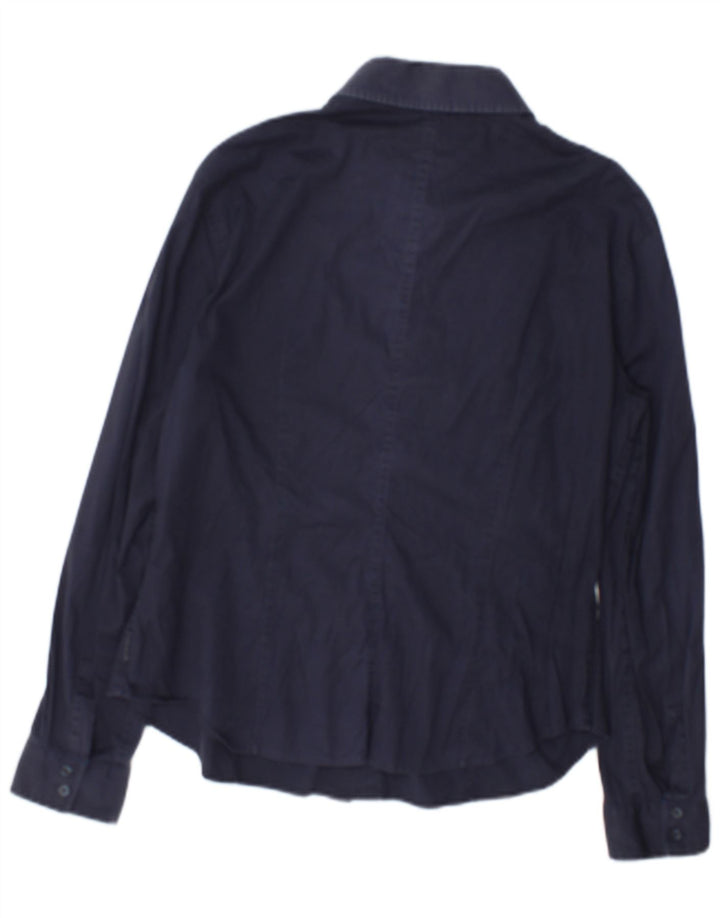 Camicia Armani Donna Large in cotone Blu Navy