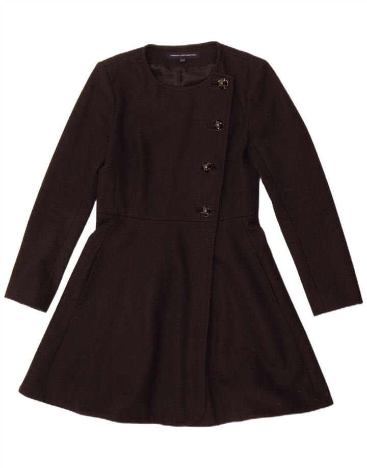 Cappotto da donna French Connection UK 10 piccolo in lana nera