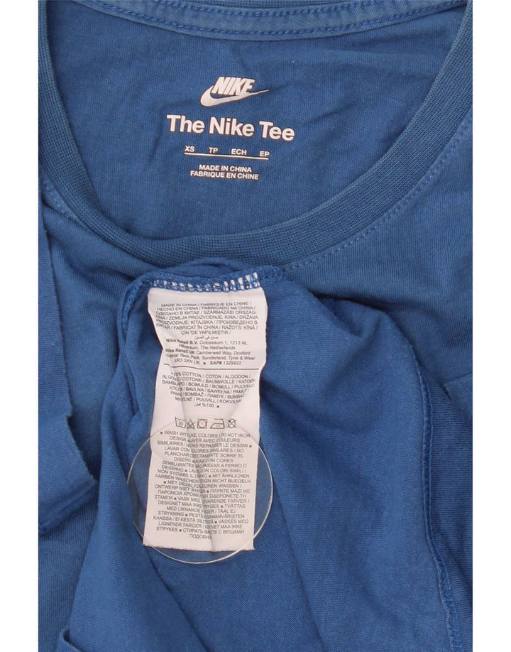 T-shirt da uomo Nike Top XS in cotone blu