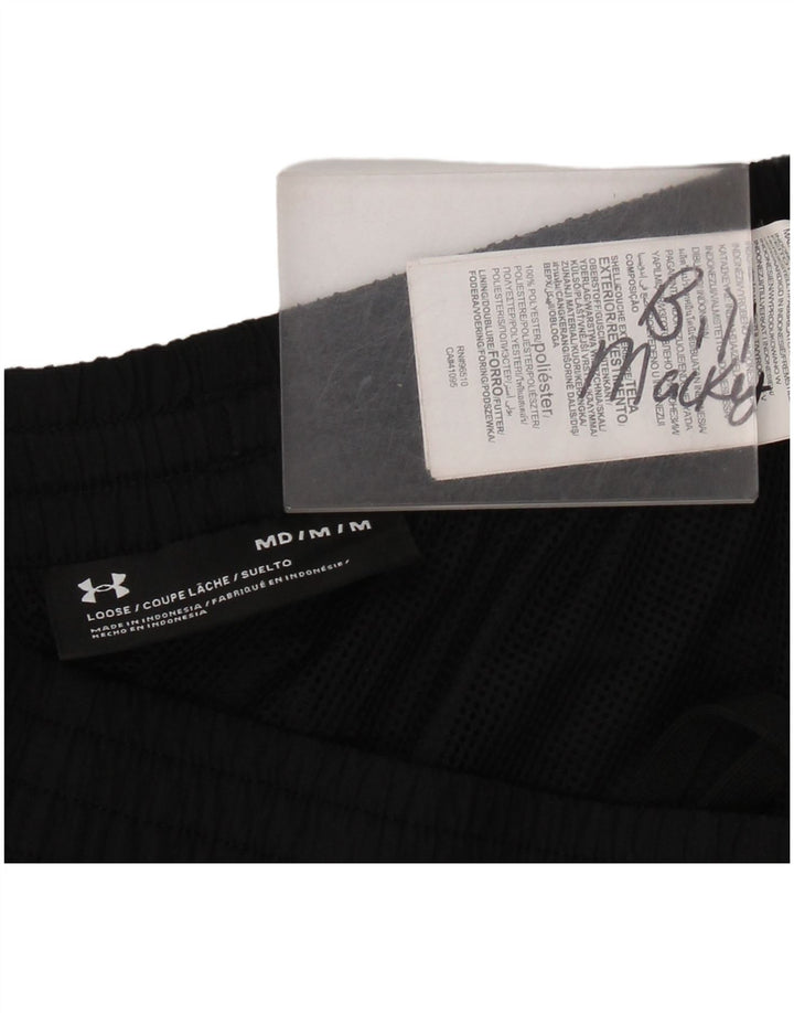 Pantaloni da tuta da uomo larghi Under Armour, poliestere nero medio