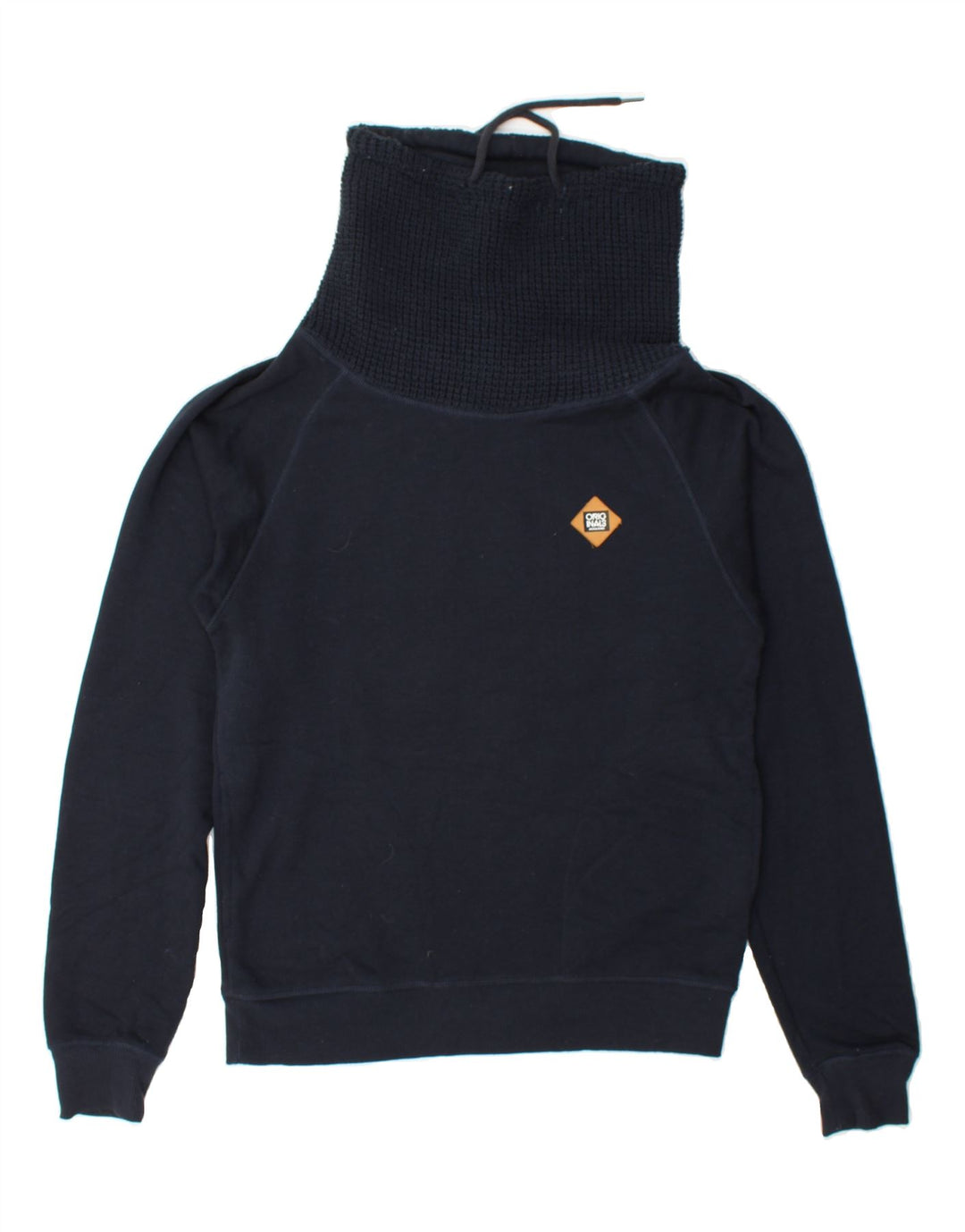 JACK & JONES Mens Roll Neck Sweatshirt Jumper Small Navy Blue Polyester Vintage Jack & Jones and Second-Hand Jack & Jones from Messina Hembry 