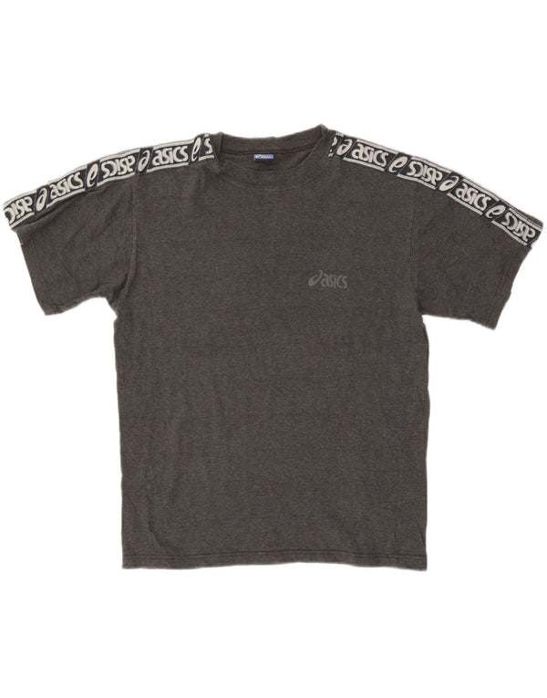 T-shirt da uomo Asics Top Large in cotone grigio