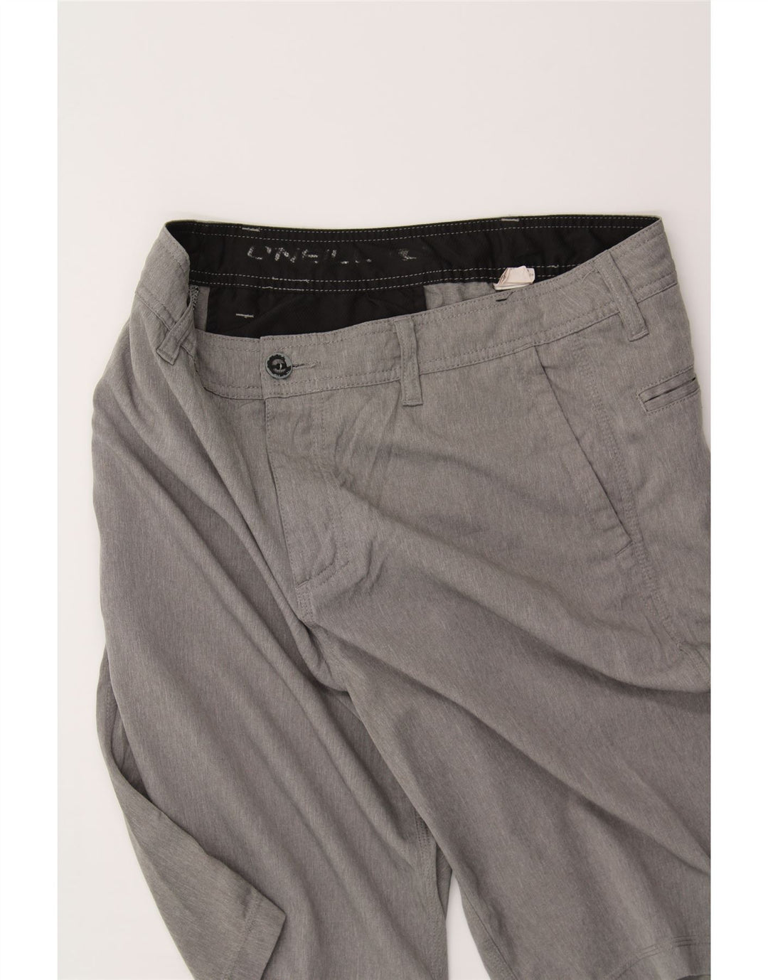 O'NEILL Mens Chino Shorts W30 Medium Grey Polyester Vintage O'Neill and Second-Hand O'Neill from Messina Hembry 