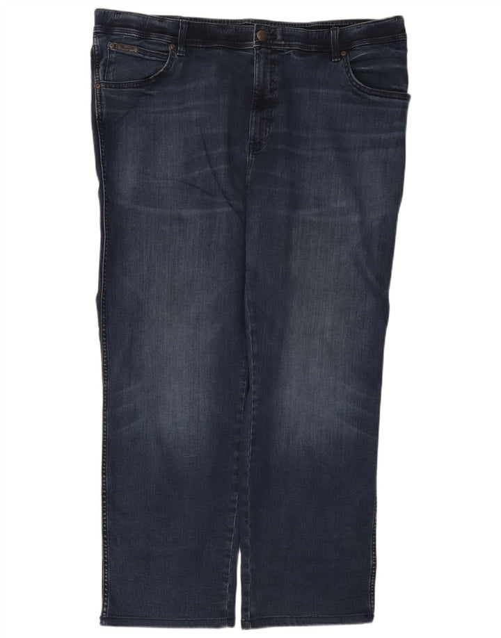 Jeans dritti da uomo Wrangler Texas W44 L32 cotone blu