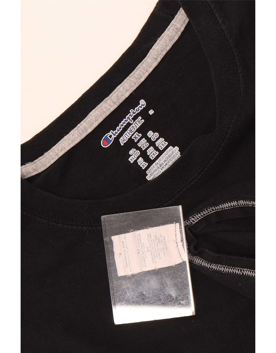 T-shirt da uomo Champion Top XL in cotone nero