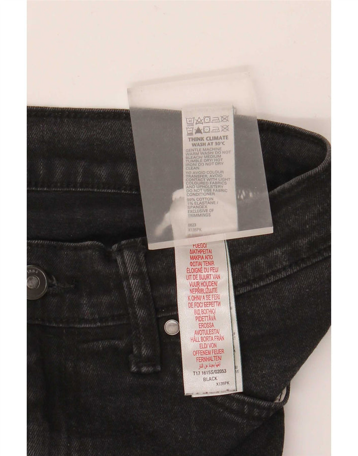 Jeans slim da uomo Marks & Spencer W34 L31 cotone nero