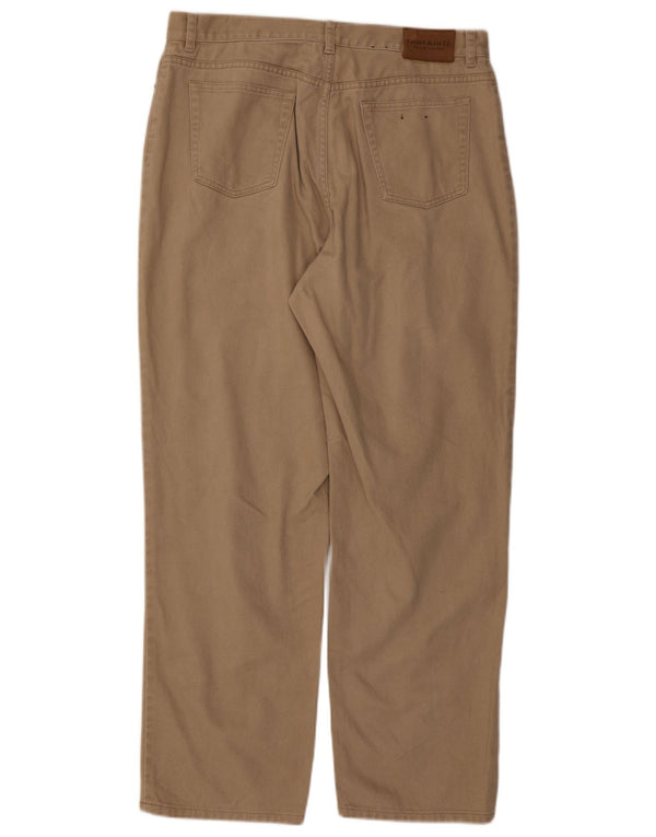 Pantaloni casual dritti da donna Ralph Lauren US 16 Large W34 L30 Beige