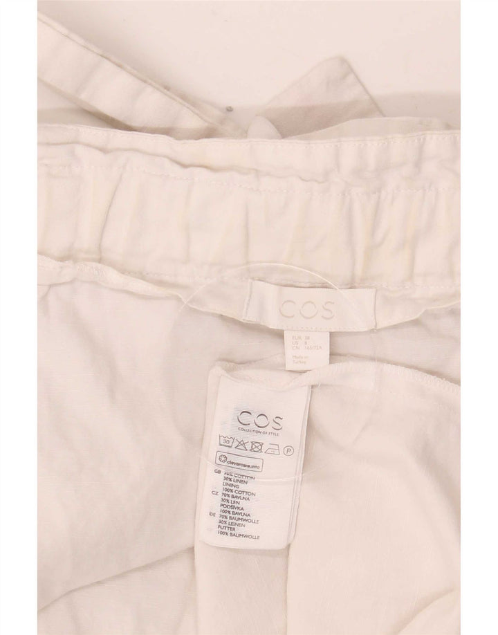 Gonna dritta da donna Cos EU 38 media W36 cotone bianco