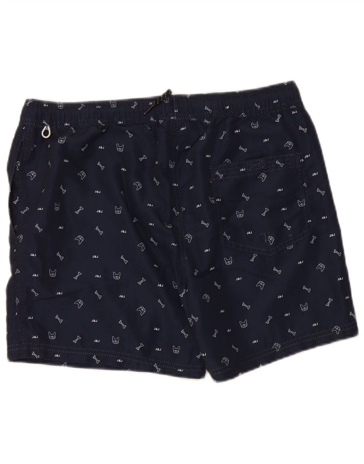 JACK & JONES Pantaloncini da bagno con grafica da uomo Poliestere medio blu navy