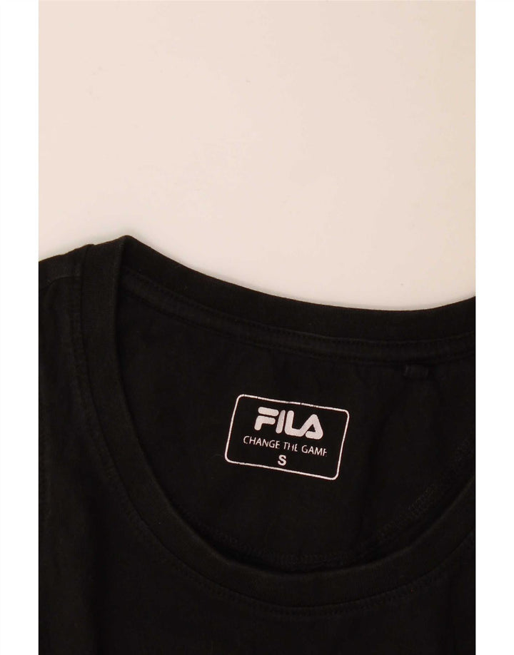 Canotta grafica da donna Fila UK 10 piccola nera