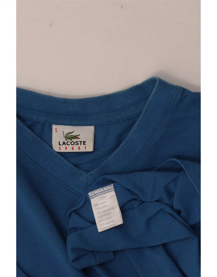 T-shirt da uomo Lacoste taglia 5 grande in cotone blu
