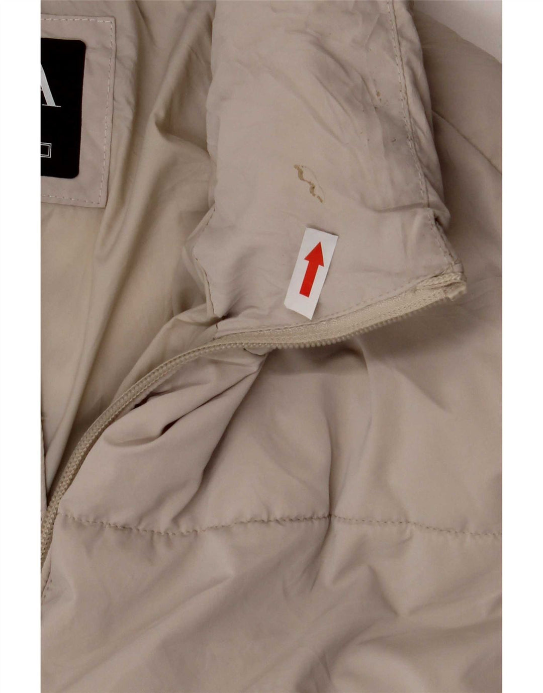 Giacca imbottita da uomo Zara UK 36 piccola in nylon grigio