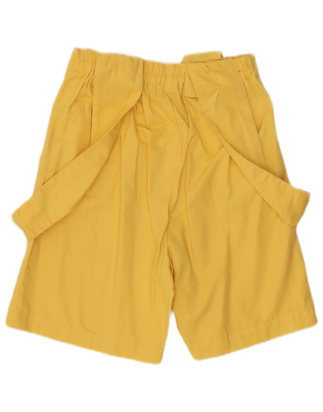 Pantaloncini chino da donna vintage salopette W26 piccoli gialli