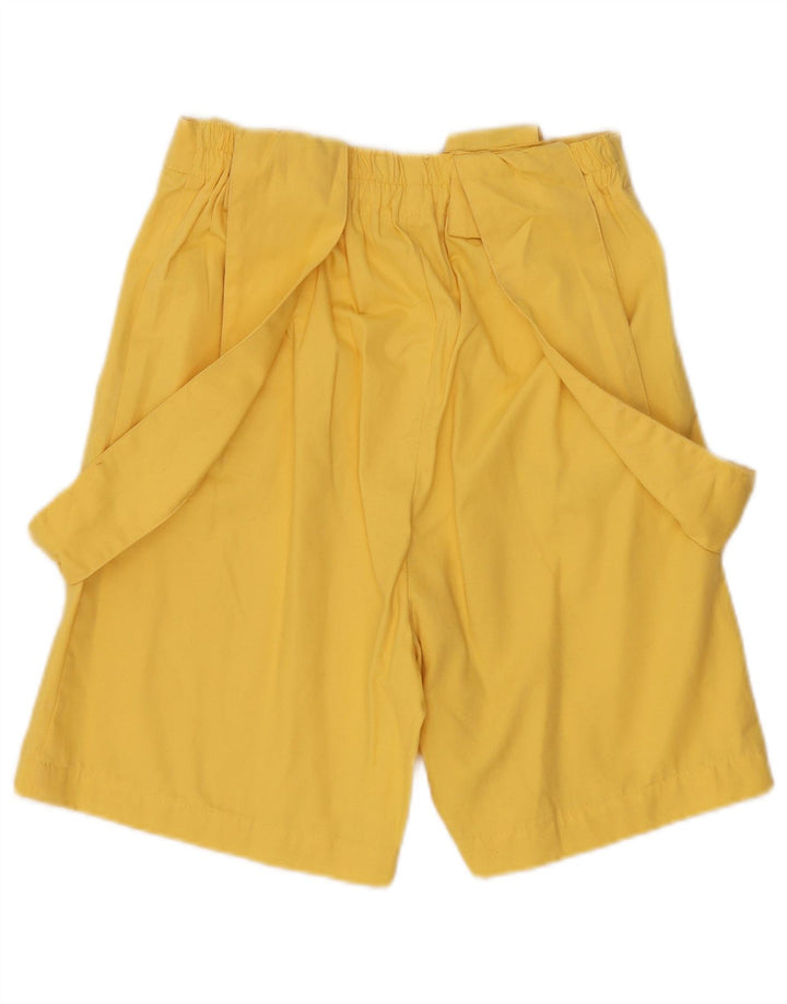 Pantaloncini chino da donna vintage salopette W26 piccoli gialli