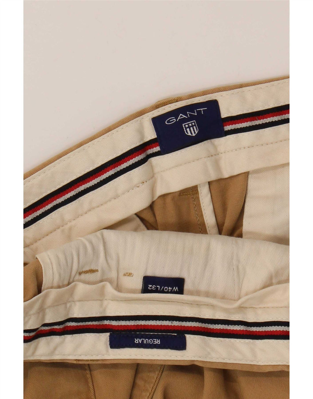 Pantaloni chino regolari da uomo Gant W40 L32 Beige