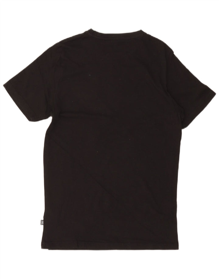 T-shirt grafica da uomo PUMA Top Small in cotone nero