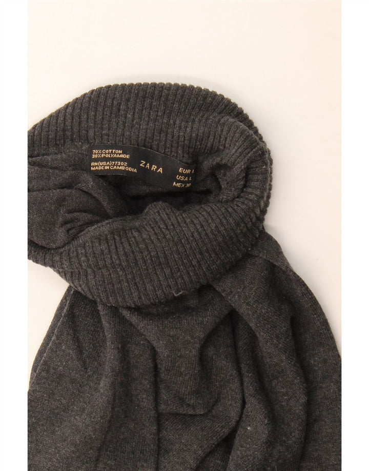 Maglione corto da donna Zara con collo alto, UK 14, grande grigio