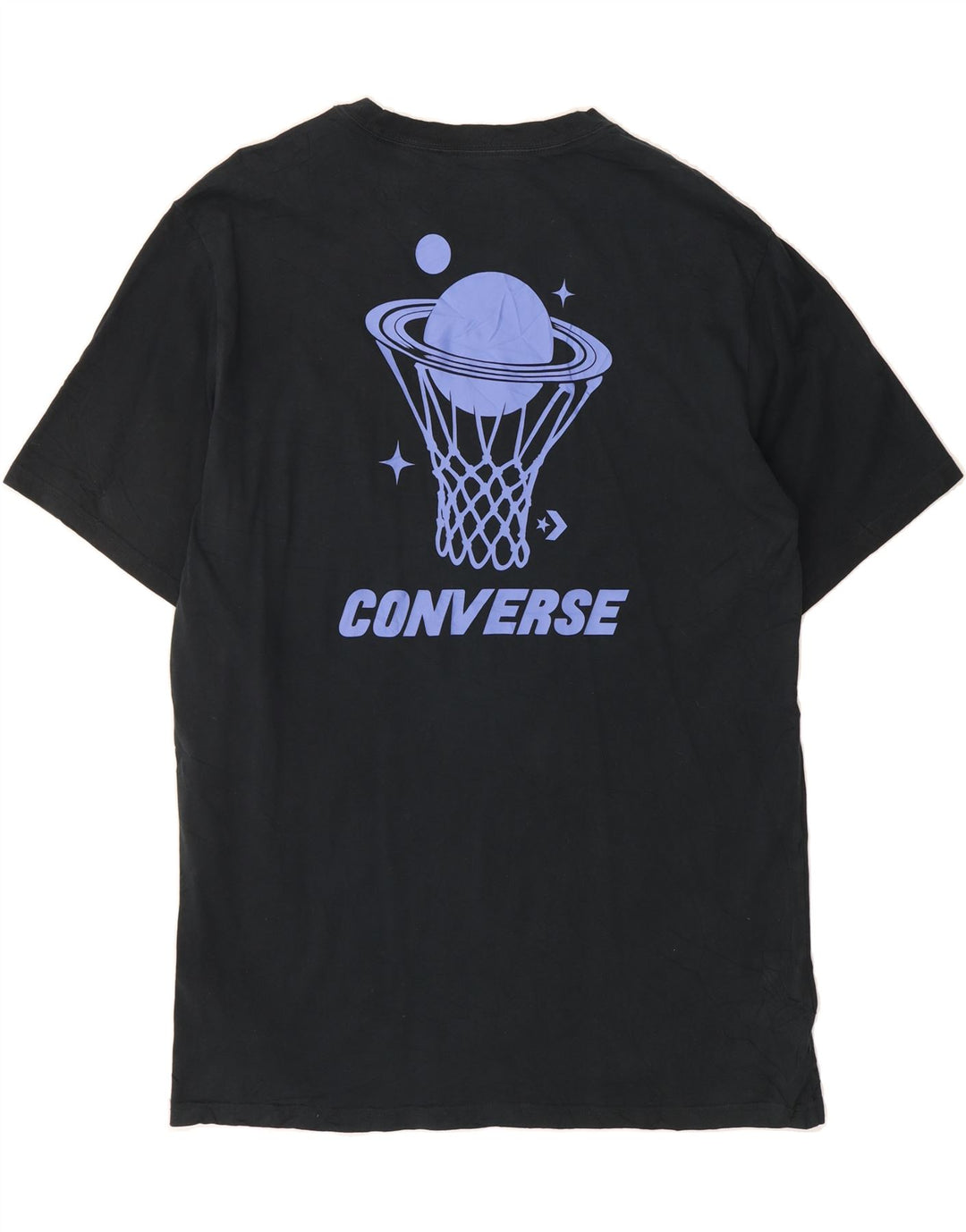 CONVERSE Mens Graphic T-Shirt Top XL Black Cotton Vintage Converse and Second-Hand Converse from Messina Hembry 
