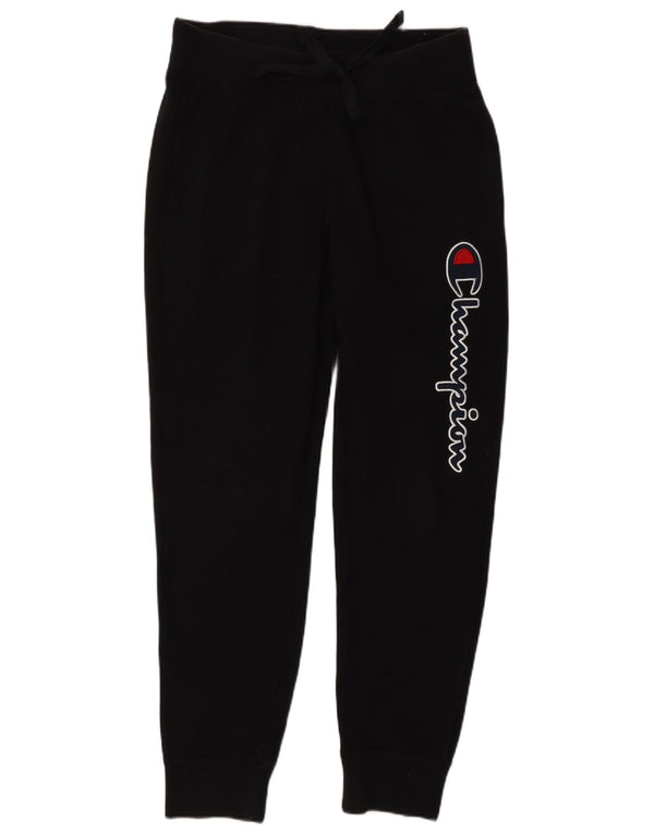 CHAMPION Pantaloni da tuta con grafica da uomo Joggers piccoli in cotone nero