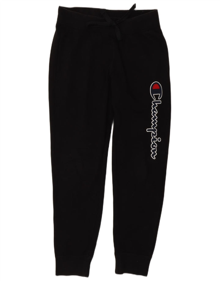 CHAMPION Pantaloni da tuta con grafica da uomo Joggers piccoli in cotone nero