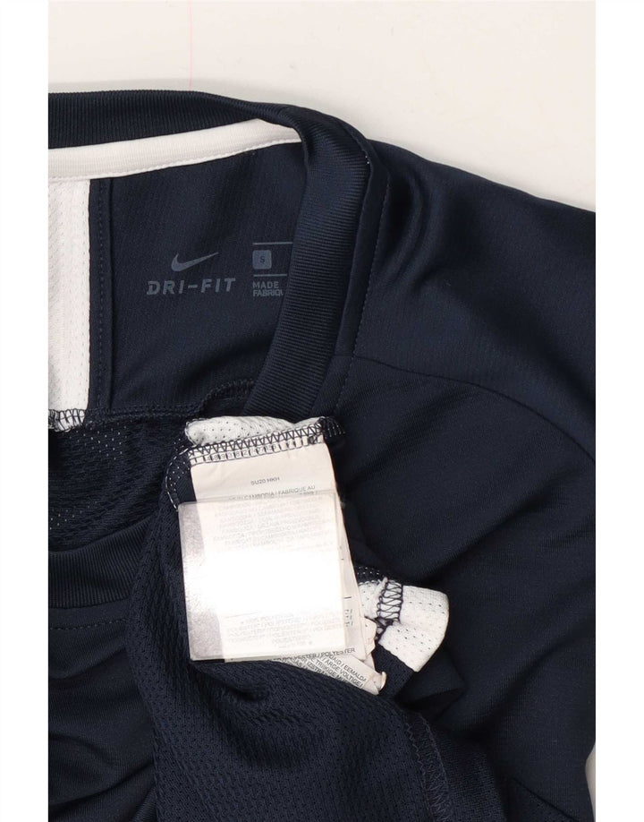 T-shirt Nike Dri Fit da uomo, piccola, in poliestere blu navy