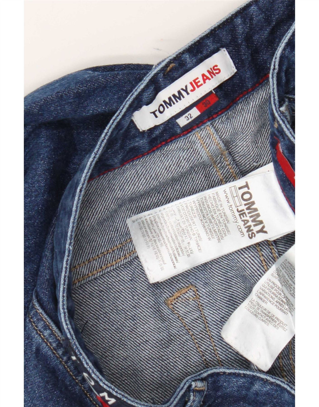 Jeans slim da uomo Tommy Hilfiger W32 L30 cotone blu