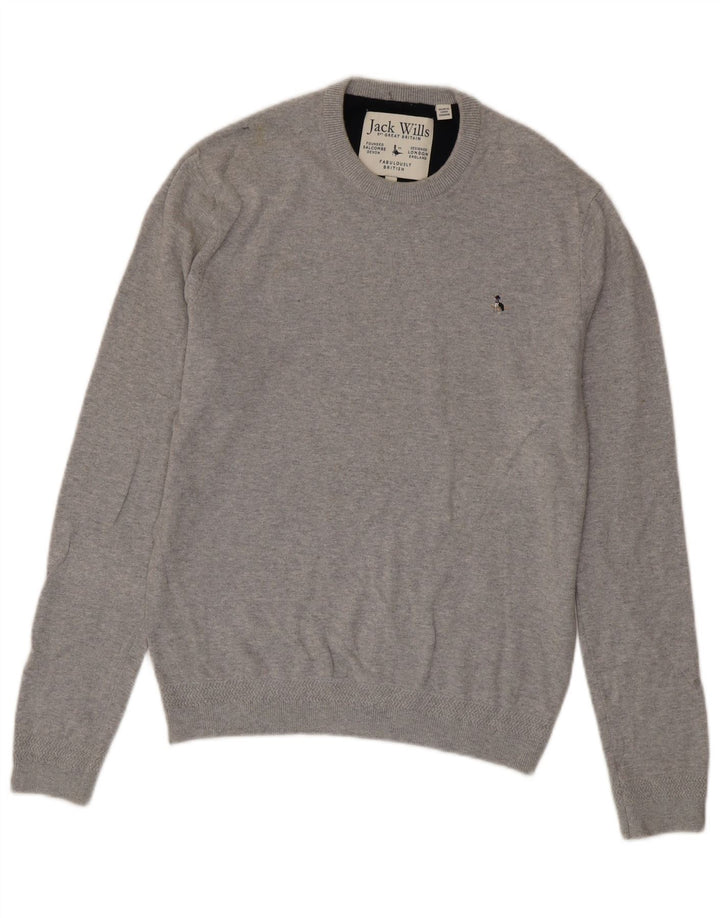 Maglione maglione girocollo da uomo Jack Wills grigio medio