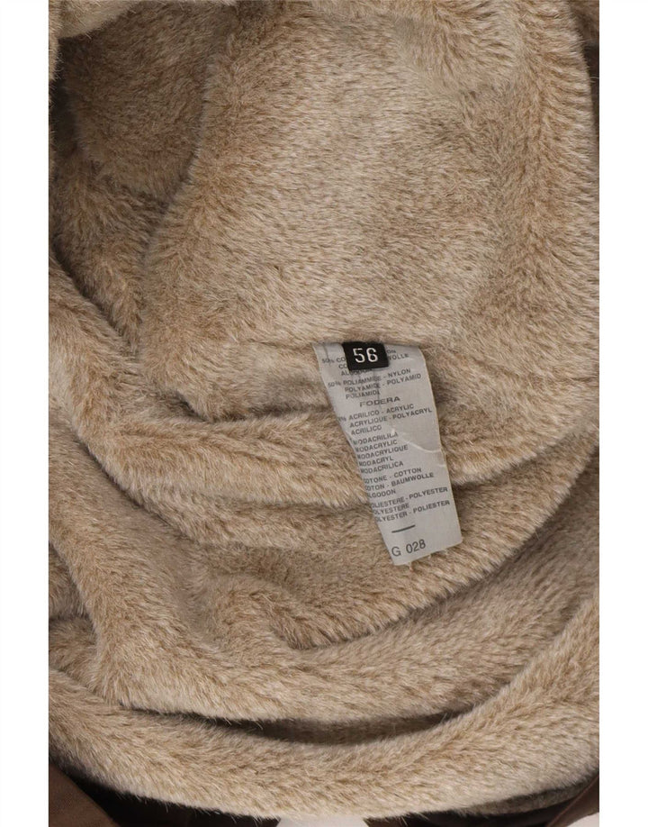 Corneliani Giacca Sherpa Utility Uomo IT 56 3XL Cotone Marrone