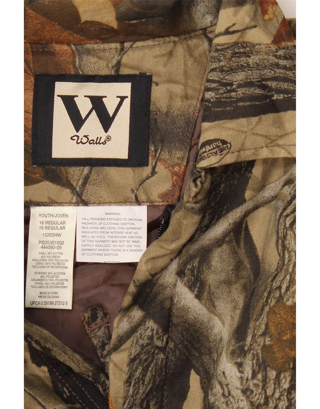 Tuta a maniche lunghe da ragazzo VINTAGE 15-16 anni in cotone floreale kaki