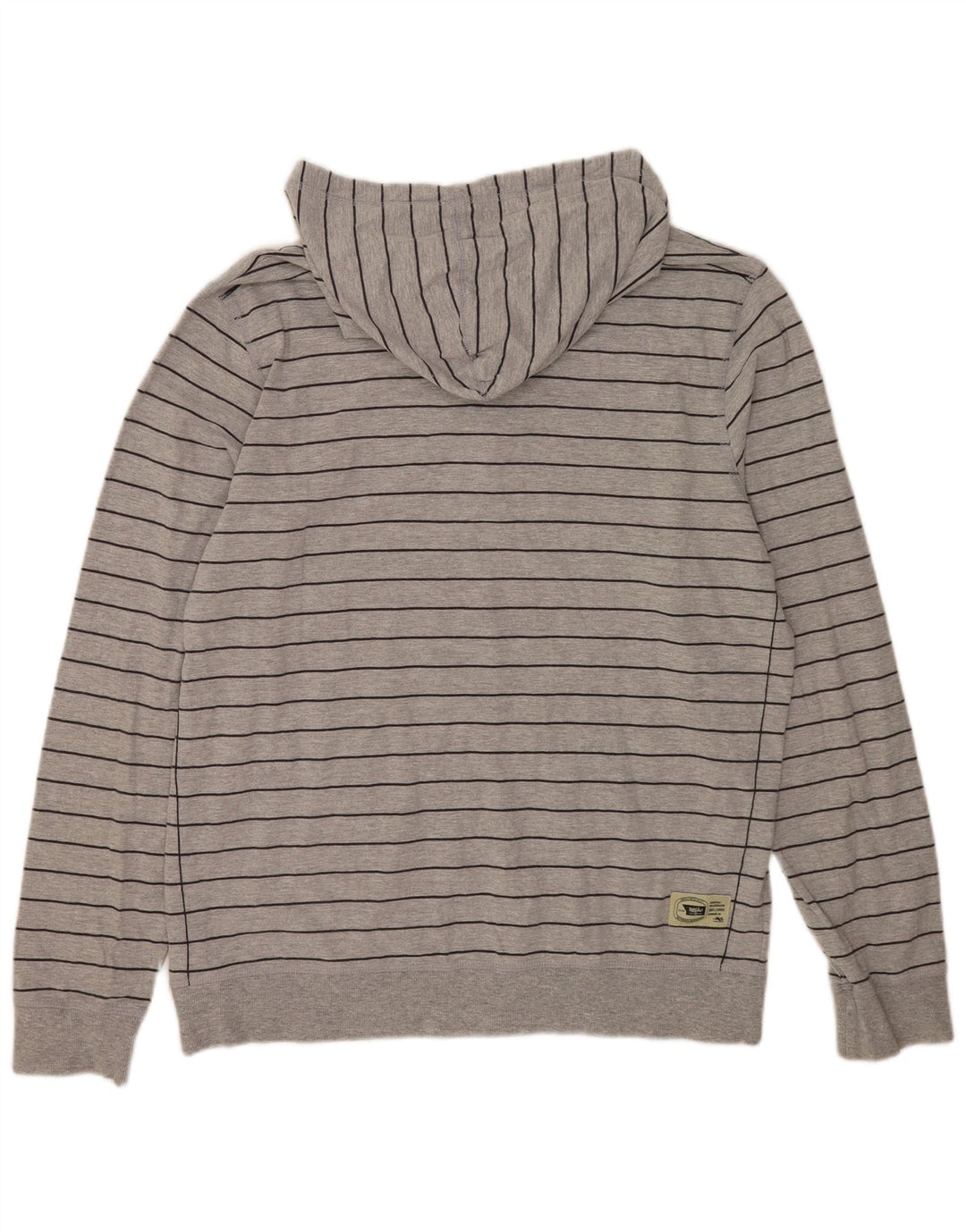Maglione con cappuccio da uomo Mossimo XL in cotone a righe grigie