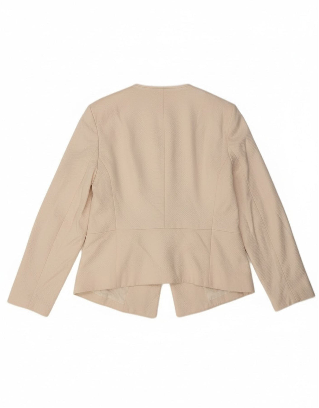 Giacca blazer aperta da donna Topshop UK 14 grande stampa animalier bianco sporco