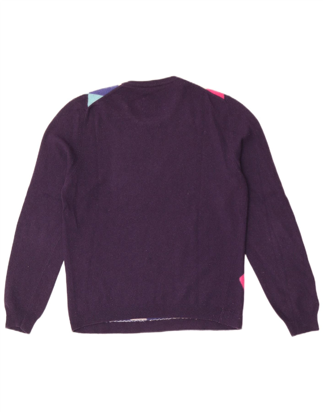 Maglione maglione girocollo da uomo Daniele Alessandrini viola medio