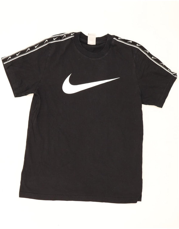 T-shirt grafica da donna Nike Top UK 16 grande cotone nero