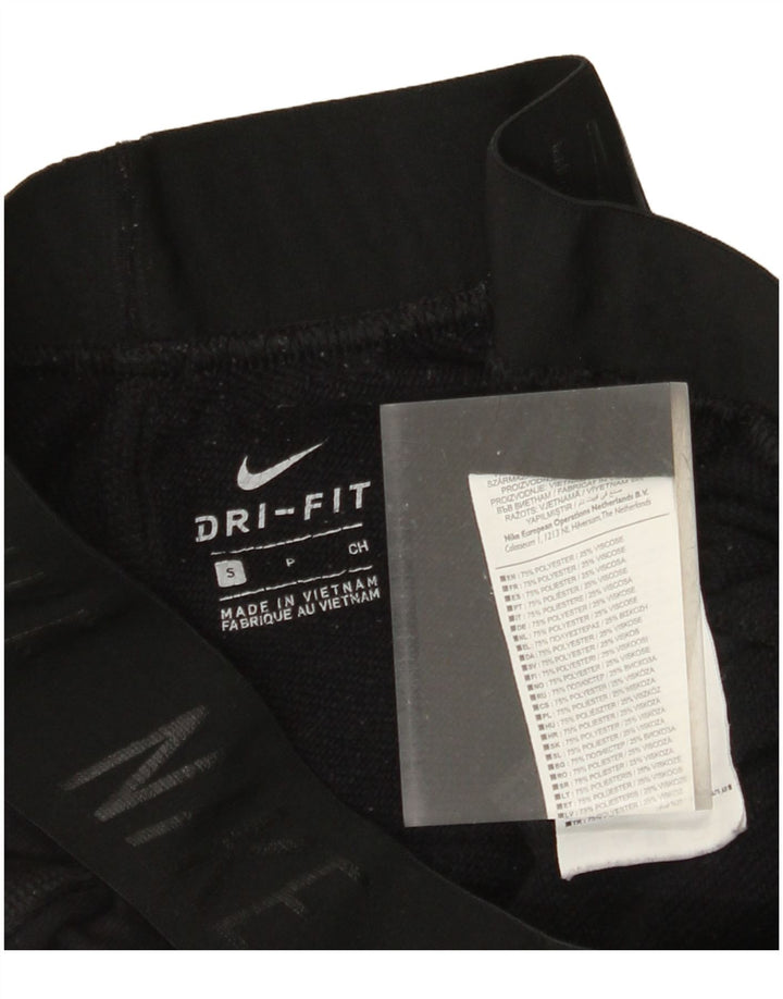 Pantaloni da tuta con grafica NIKE Dri Fit da donna UK 10 Small neri
