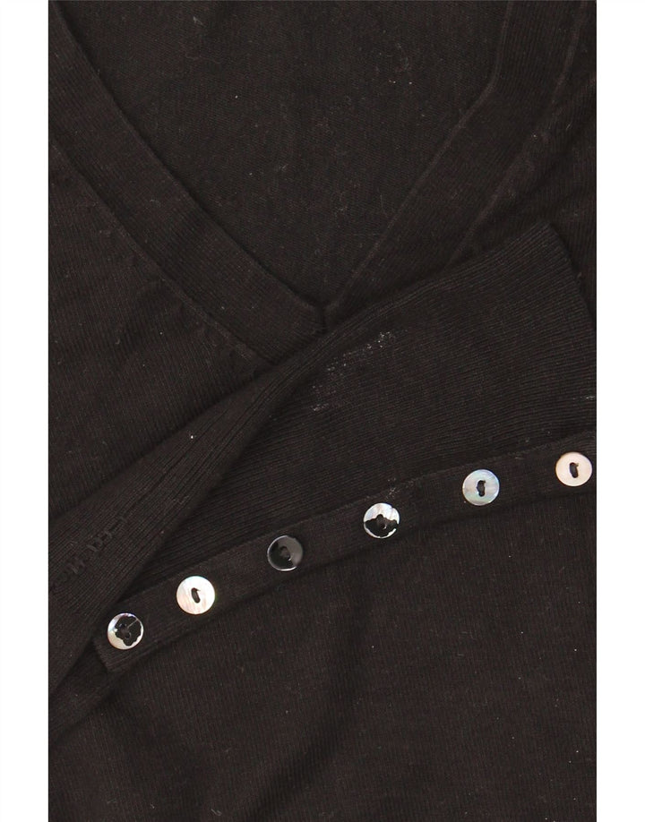 Maglione Zara da donna con scollo a V UK 10 piccolo nero