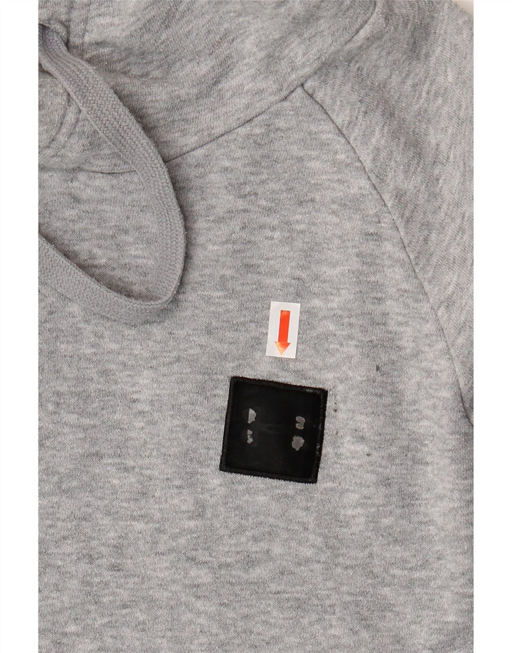 Felpa con cappuccio da uomo UNDER ARMOUR grande cotone chiazzato grigio
