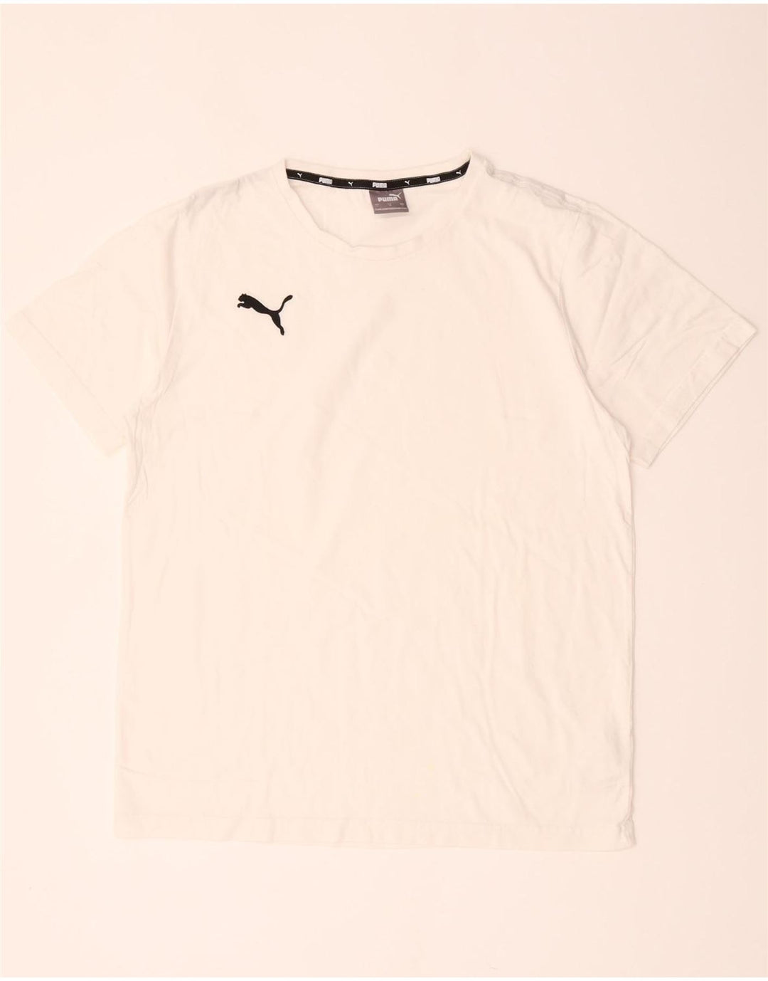 T-shirt da uomo Puma Top Large in cotone bianco