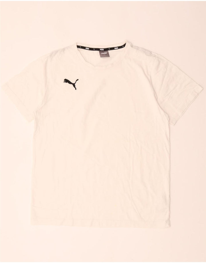 T-shirt da uomo Puma Top Large in cotone bianco