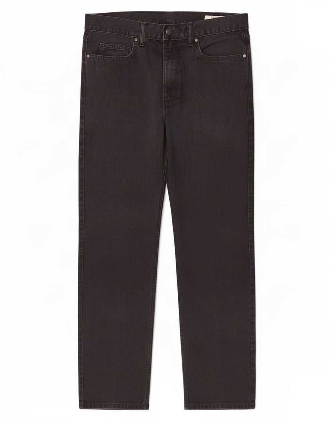 Jeans dritti regolari da uomo Marks & Spencer W34 L29 cotone nero