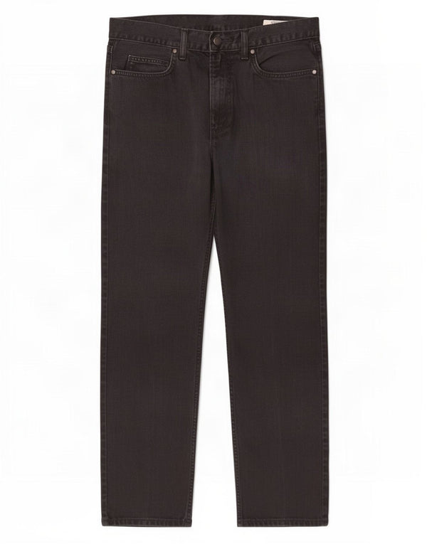 Jeans dritti regolari da uomo Marks & Spencer W34 L29 cotone nero