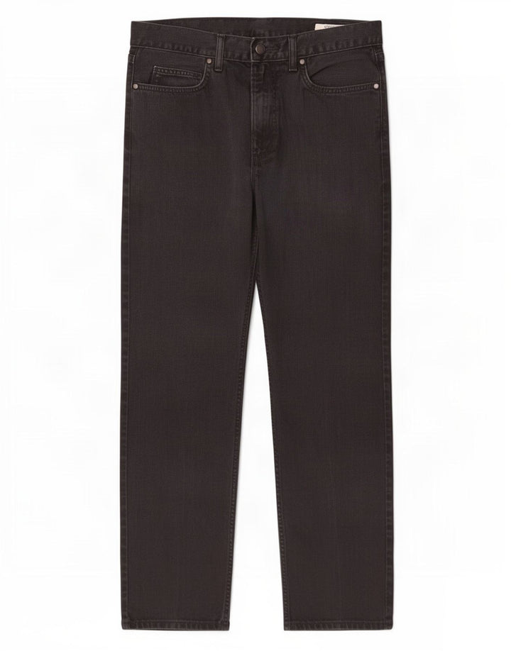 Jeans dritti regolari da uomo Marks & Spencer W34 L29 cotone nero