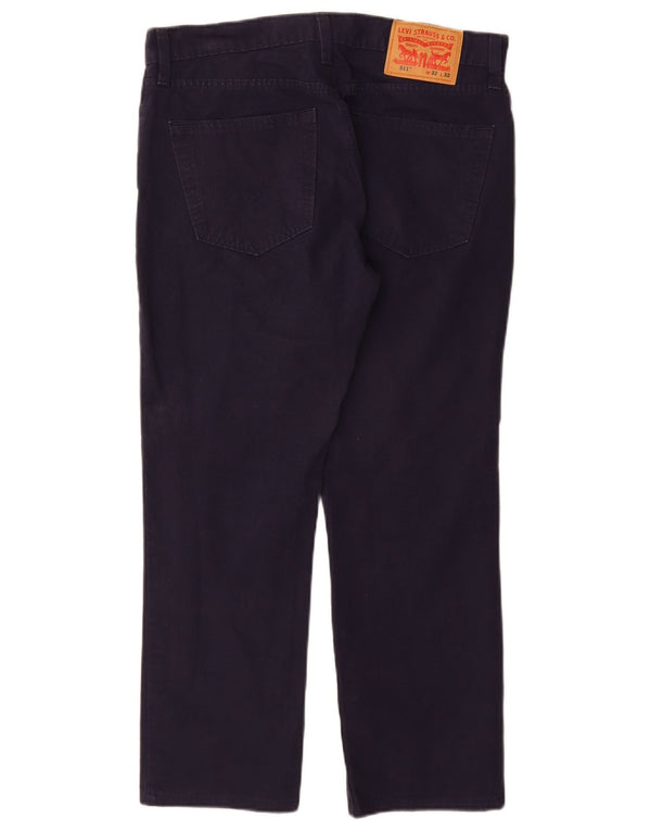 Levi's Uomo 511 Pantaloni Casual Slim W32 L27 Cotone Blu Navy