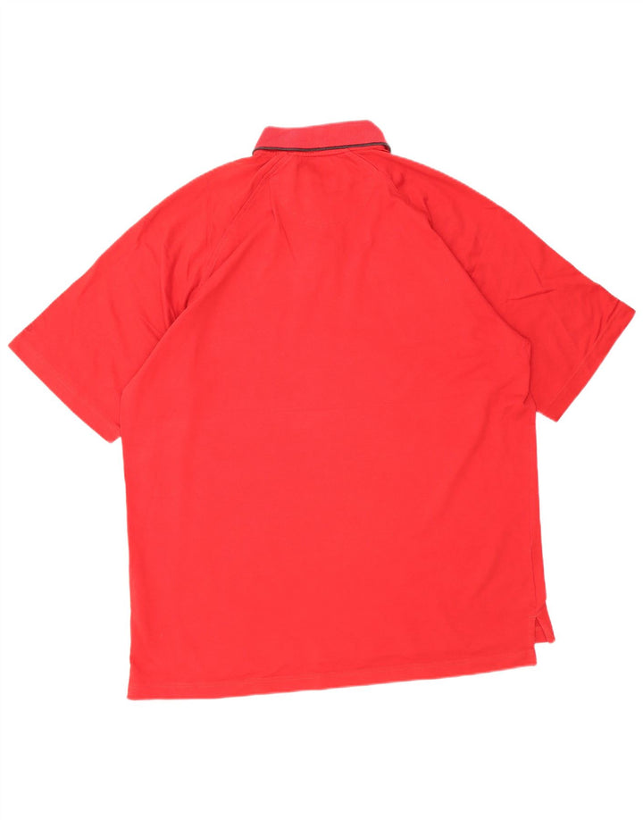 Polo da uomo IZOD grande in cotone rosso