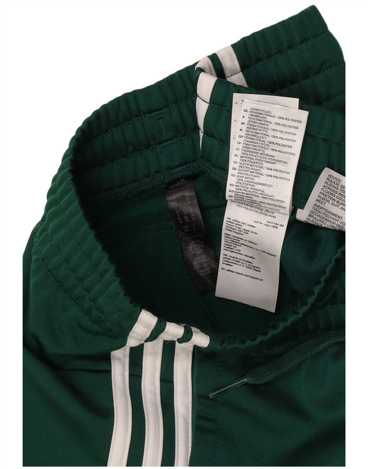 Pantaloni da tuta con grafica Adidas da donna UK 8/10 Small Verde Poliestere