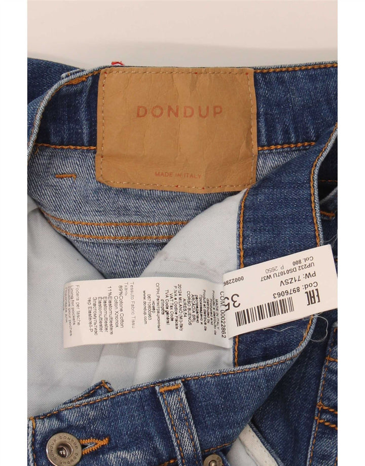 Dondup Jeans slim invecchiati da uomo W35 L33 in cotone blu