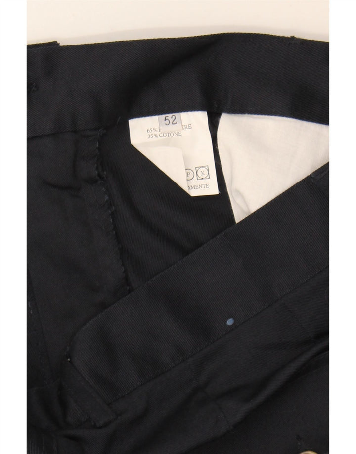 CORONA Mens Pegged Chino Shorts IT 52 XL W36  Navy Blue Polyester Vintage Corona and Second-Hand Corona from Messina Hembry 