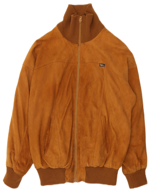 Giubbotto bomber in pelle scamosciata da uomo Penelope IT 44 XS Marrone