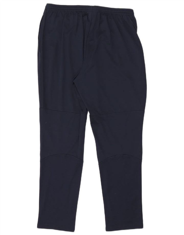 Pantaloni da tuta grafica Nike Dri Fit da uomo XL in poliestere blu navy